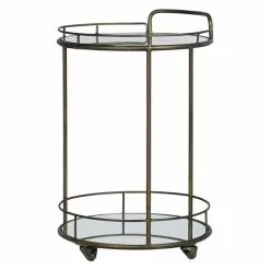 Dunelm Pimlico Antique Brass Drinks Trolley 7 Dunelm Pimlico Antique Brass Drinks Trolley - 1000081972 alt01