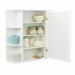 Lloyd Pascal Verona White Mirror Cabinet 8 Lloyd Pascal Verona White Mirror Cabinet - 1000087266 alt02