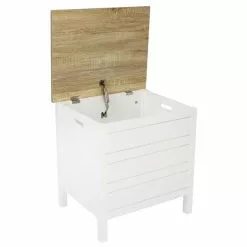 Lloyd Pascal Amalfi White Laundry Hamper - 1000087275 alt02