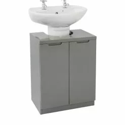 Lloyd Pascal Siena Grey Bathroom Vanity Unit 12 Lloyd Pascal Siena Grey Bathroom Vanity Unit - 1000096408 alt04