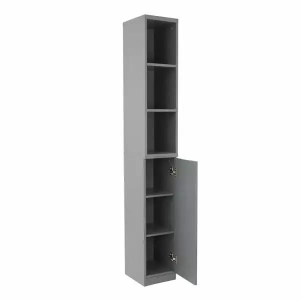 Lloyd Pascal Siena Grey Tall Cabinet 4 Lloyd Pascal Siena Grey Tall Cabinet - Image 2