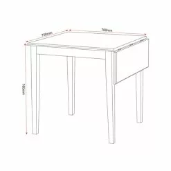 Seconique Vienna Flip Top Dining Table Set 10 Seconique Vienna Flip Top Dining Table Set - 1000096844 alt02