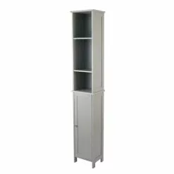 Lloyd Pascal Rimini Grey Tall Cabinet - 1000114251 alt03
