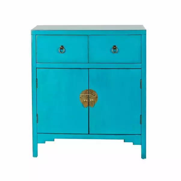 Dunelm Hanna Teal Chest 4 Dunelm Hanna Teal Chest - Image 2