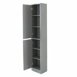 Lloyd Pascal Sicily Grey Tall Cabinet - 1000133511 alt02