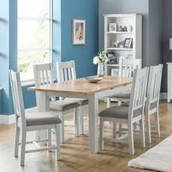 Julian Bowen Richmond Extending Natural Dining Table - 1000136969 alt05