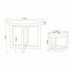 Seconique Cambourne Stowaway Dining Set - 1000141231 alt05
