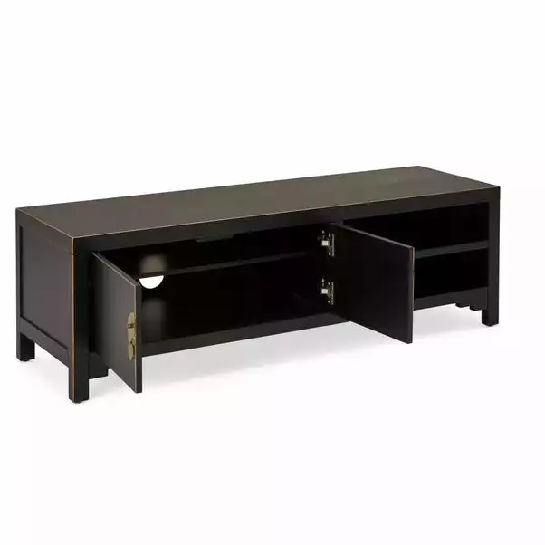 Dunelm Hanna Black Wide TV Stand 6 Dunelm Hanna Black Wide TV Stand - Image 4