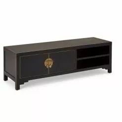 Dunelm Hanna Black Wide TV Stand 12 Dunelm Hanna Black Wide TV Stand - 1000146593 alt04