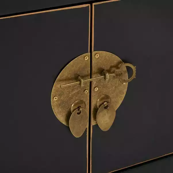 Dunelm Hanna Black Wide TV Stand 8 Dunelm Hanna Black Wide TV Stand - Image 6