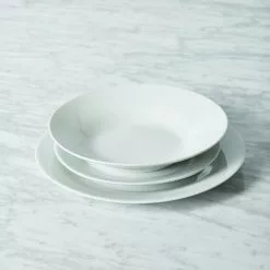 Dunelm White Rim 12 Piece Dinner Set - 1000150778 alt05