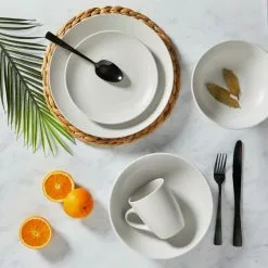 Dunelm Stoneware Natural Matte 12 Piece Dinner Set - 1000150785 alt02