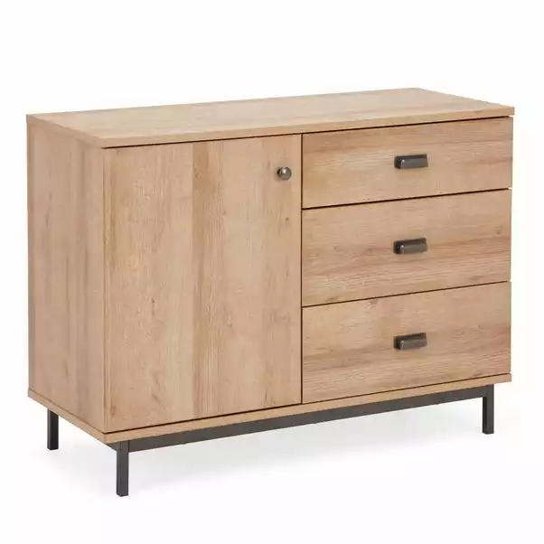Dunelm Fulton Oak Effect Small Sideboard 6 Dunelm Fulton Oak Effect Small Sideboard - Image 4