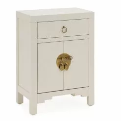 Dunelm Hanna Small 1 Drawer & 1 Door Chest, Oyster Grey 10 Dunelm Hanna Small 1 Drawer & 1 Door Chest, Oyster Grey - 1000157791 alt02
