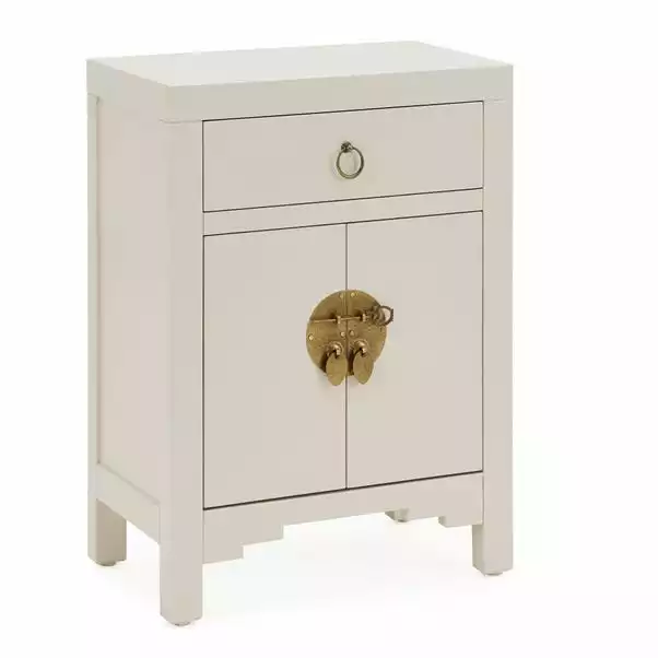 Dunelm Hanna Small 1 Drawer & 1 Door Chest, Oyster Grey 5 Dunelm Hanna Small 1 Drawer & 1 Door Chest, Oyster Grey - Image 3
