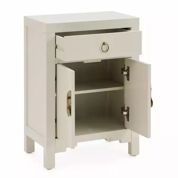 Dunelm Hanna Small 1 Drawer & 1 Door Chest, Oyster Grey 7 Dunelm Hanna Small 1 Drawer & 1 Door Chest, Oyster Grey - Image 5