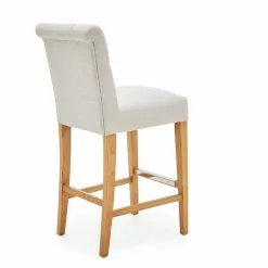 Dunelm Newbury Bar Stool Natural Linen 13 Dunelm Newbury Bar Stool Natural Linen - 1000157975 alt04