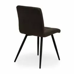 Dunelm Porter Set Of 2 Dining Chairs Grey Microsuede - 1000157983 alt05