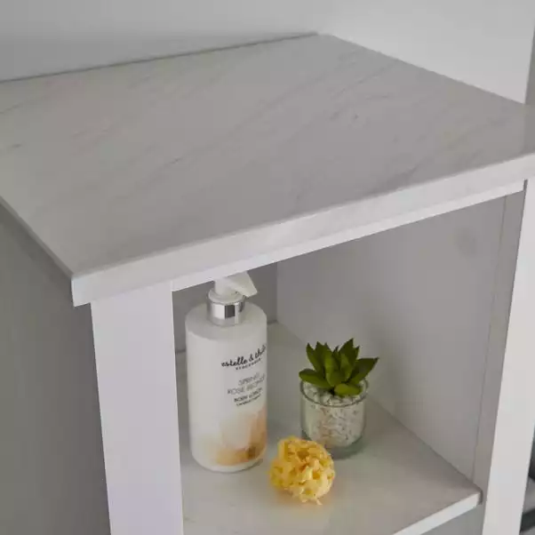 Lloyd Pascal Marble Effect Tall Cabinet 8 Lloyd Pascal Marble Effect Tall Cabinet - Image 6