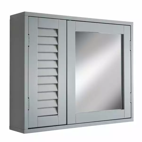 Lloyd Pascal Grey Tuscany Double-Door Cabinet 4 Lloyd Pascal Grey Tuscany Double-Door Cabinet - Image 2