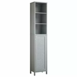 Lloyd Pascal Grey Tuscany Tall Cabinet 8 Lloyd Pascal Grey Tuscany Tall Cabinet - 1000161867 alt02