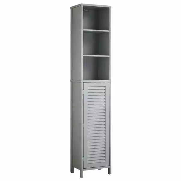 Lloyd Pascal Grey Tuscany Tall Cabinet 5 Lloyd Pascal Grey Tuscany Tall Cabinet - Image 3
