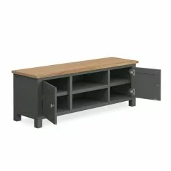 Dunelm Bromley Black Wide TV Stand 11 Dunelm Bromley Black Wide TV Stand - 1000162403 alt03