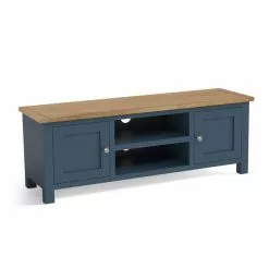Dunelm Bromley Blue Wide TV Stand - 1000162404 alt02