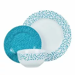 Dunelm Dottie Teal 12 Piece Dinner Set 8 Dunelm Dottie Teal 12 Piece Dinner Set - 1000167989 alt01