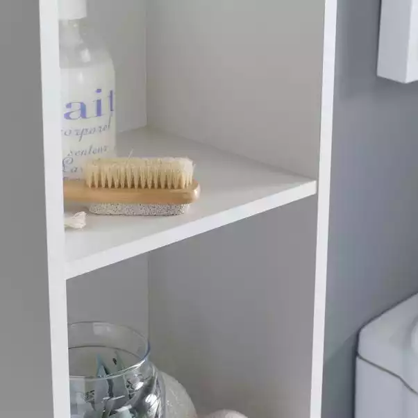 Lloyd Pascal White Wave Tall Cabinet 6 Lloyd Pascal White Wave Tall Cabinet - Image 4