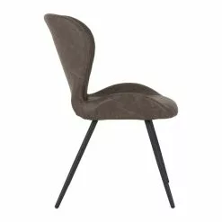 Seconique Quebec Set Of 4 Dining Chairs Brown PU Leather - 1000169720 alt02