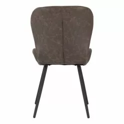 Seconique Quebec Set Of 4 Dining Chairs Brown PU Leather - 1000169720 alt04