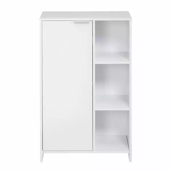 Lloyd Pascal Jaxon White Console Unit With Open Shelves 7 Lloyd Pascal Jaxon White Console Unit With Open Shelves - Image 5