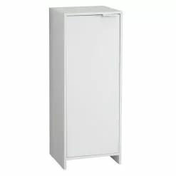Lloyd Pascal Jaxon White Single Door Floor Cabinet With Adjustable Shelf - 1000182105 alt03