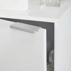 Lloyd Pascal Jaxon White Single Door Floor Cabinet With Adjustable Shelf - 1000182105 alt04