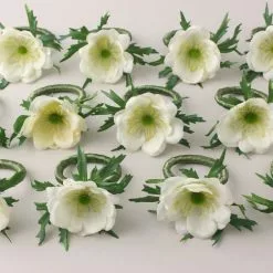 Dunelm Set Of 12 Anemone Napkin Rings 7cm - 1000182745 alt02