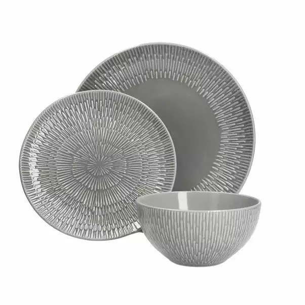 Dunelm Zen Grey 12 Piece Dinner Set 4 Dunelm Zen Grey 12 Piece Dinner Set - Image 2