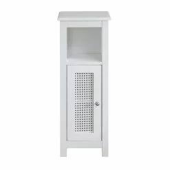 Lloyd Pascal Palermo Cane White Single Door Cabinet - 1000185509 alt04