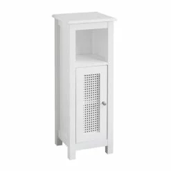 Lloyd Pascal Palermo Cane White Single Door Cabinet - 1000185509 alt05
