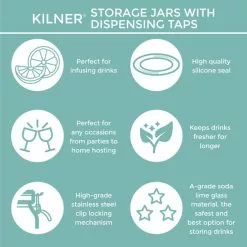 Kilner 5 Litre Clip Top Drinks Dispencer - 30188719 alt04