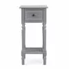 Dunelm Lucy Cane Grey Telephone Table