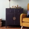 Dunelm Hanna 2 Drawer & 1 Door Chest, Black - 30459924