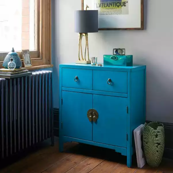 Dunelm Hanna Teal Chest 3 Dunelm Hanna Teal Chest