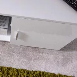 GFW Lima White High Gloss TV Stand - 30498825 alt02