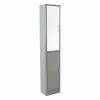 Lloyd Pascal Sicily Grey Tall Cabinet