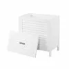 Lloyd Pascal White Tuscany Laundry Hamper