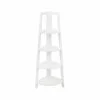 Lloyd Pascal White 4 Tier Corner Shelving Unit - 30634092
