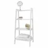 Lloyd Pascal White 4 Tier Ladder Shelving