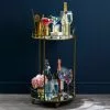 Dunelm Pimlico Antique Brass Drinks Trolley 1 Dunelm Pimlico Antique Brass Drinks Trolley - 30636467
