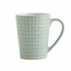 Dunelm Set Of 4 Mint Green Dash Mugs